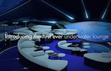 Ponant's underwater bar