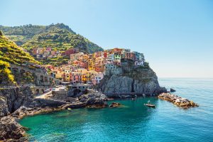 Manarola. Coast of the Cinque Terre in Italy.